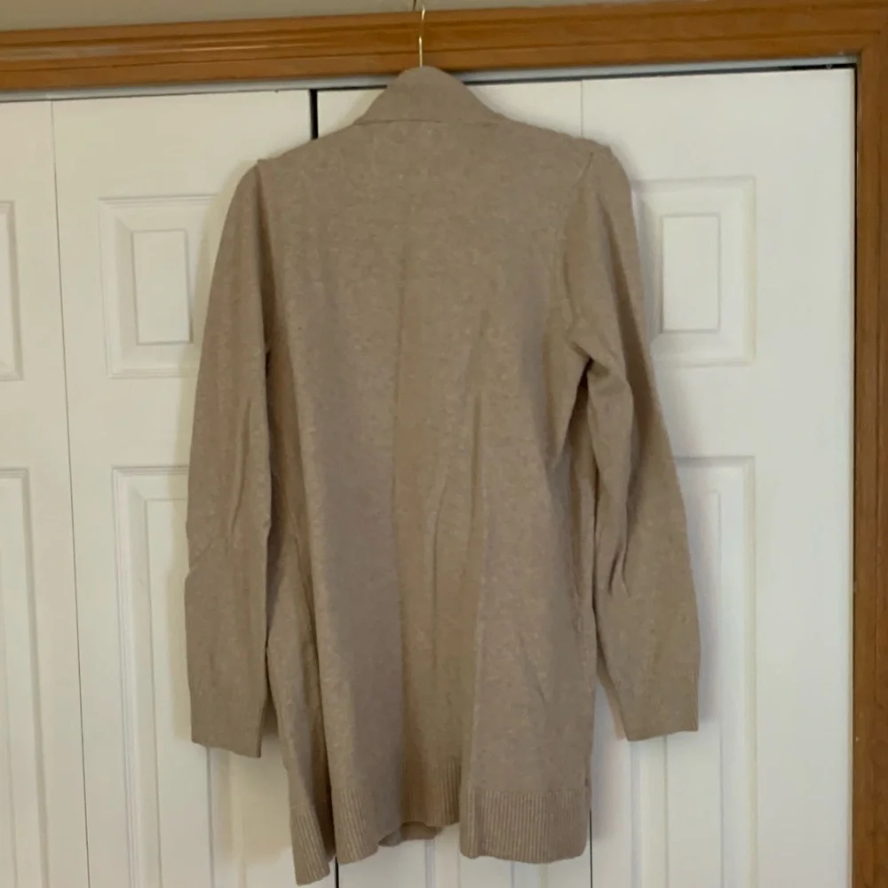 Like new Loft tan cardigan sweater - Picture 3 of 6